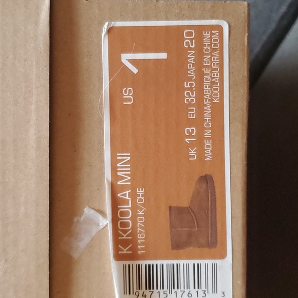 Kookaburra Mini Uggs size: 1 boys 1 girls - Picture 5 of 5